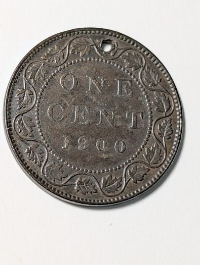Canada Cent coin 1900
