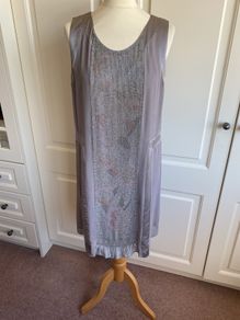 Nougat occasion dress size 10 viscose / silk