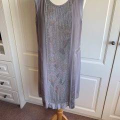 Nougat occasion dress size 10 viscose / silk