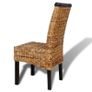 Dining Chairs 4 pcs Abaca and Solid Mango Wood Image 6