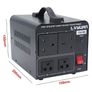1500VA 220V 110V Step Up & Step Down Voltage Transformer Converter UK to US Dual 110V & 220V outlets Image 4