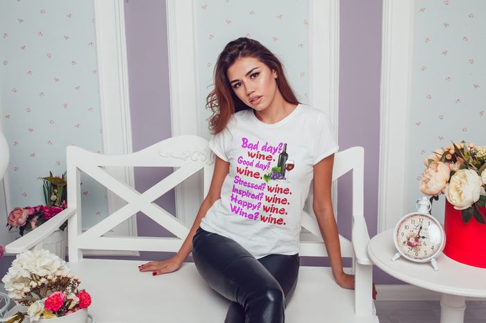 Bad Day Wine Good Day Wine T shirt Wine Lovers