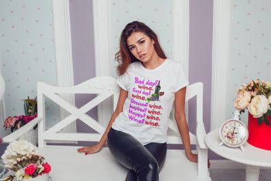 Bad Day Wine Good Day Wine T shirt Wine Lovers