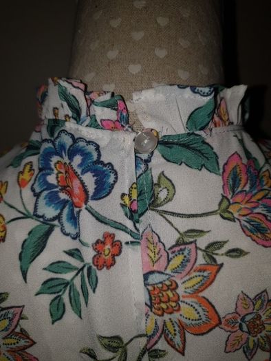 Ladies floral shortsleeve blouse uk 10 bnwot