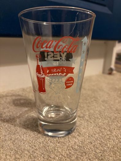 Vintage Say Yes To Coke '86 Coca Cola Glass