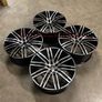 21" Inch Porsche Macan Turbo Style Alloy Wheels Gloss black polished 5x112 66.6 Image 4
