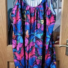 Multicolour summer playsuit, Size 6XL (28), Brand new