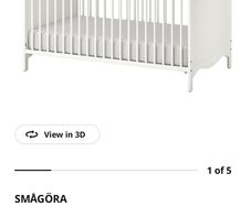 IKEA Smagora cot incl mattress for baby and Toddler, used