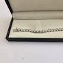 Brand New 925 Hallmarked Silver Tennis Bracelet Image 3