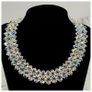 Vintage 1950s Aurora Borealis Choker Necklace Crystal Beads Bridal Necklace Image 8
