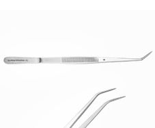 Curved tweezers 16cm