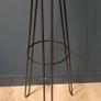 Contemporary Metal Coat Rack Stand | Matt Black | Hat Display | Hall Storage Organiser Image 6