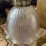 Lampshade Antique Hollophane Ribbed Glass Image 3
