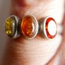 Vintage Sterling Silver 925 Ring with Amber size L1/2 - 2,8g Image 9