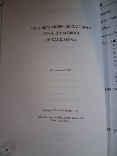 Complete, Handbook of Gaelic Games / 1887 - 1999