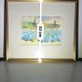 Original Gerard Chambeltaz - Framed Watercolour Landscape Image 8