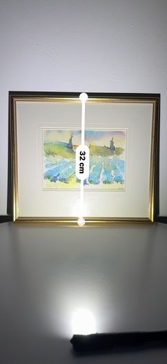 Original Gerard Chambeltaz - Framed Watercolour Landscape