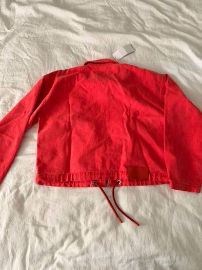 LACOSTE Red denim jacket Brand new