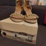 NEXT low heel occasion stiletto. Size 4. Like new. Gold / pearl. Rrp 52 euro Image 2