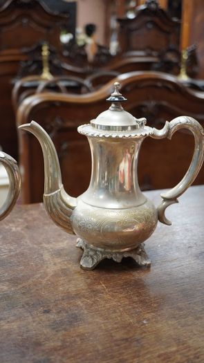 Vintage Silver-Plated Four-Piece Tea & Coffee Set