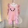 Baby Girls Pink Panda Sleepsuit Age 1-3 months / EU 56cm Image 3