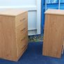 Two matching chest of drawers   oak finish Image 2