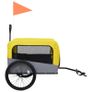 2-in-1 Pet Bike Trailer & Jogging Stroller Yellow and Grey Image 4