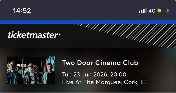 Two Door Cinema Club 2x Standing Tickets