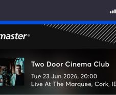 Two Door Cinema Club 2x Standing Tickets