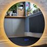 LED Bathroom Mirror Round Speakers Fog Free Image 5