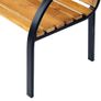 Garden Bench, 122Lx60Wx80H cm-Steel/Wood Image 8