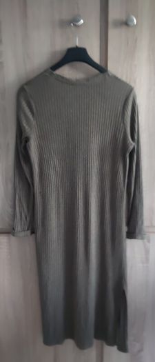 New look long cardigan khaki green