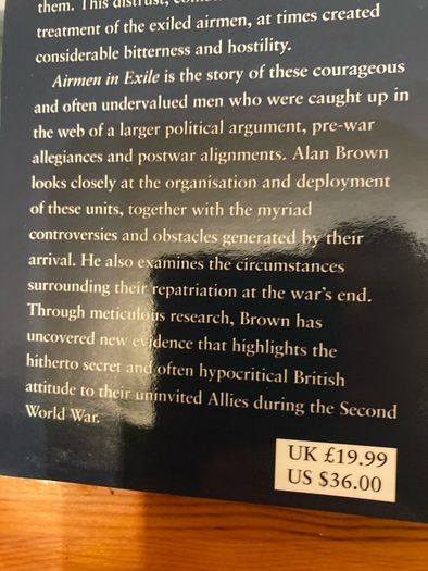 War book:'Airmen In Exile'