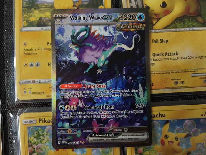 Walking Wake EX ! Special Illustration Rare ! from Temporal Forces Set ! 2024 ! Pokemon Card !