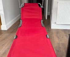 vidaXL Folding Sun Lounger with Canopy