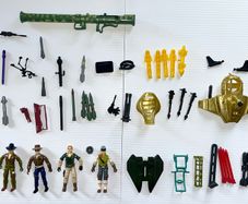 vintage gi joe action figures and accessories 1980's 1990's retro collectible toys