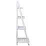 4-Tier Plant Stand White 43x33x113 cm Wood Image 3