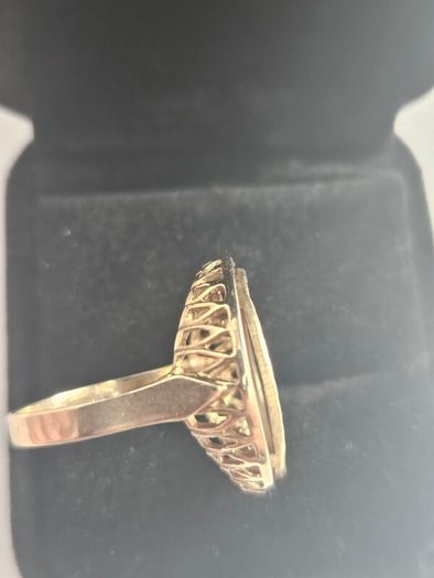 Half Sovereign Gold Ring
