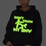 Don't touch my BMW hoodie glow in the dark hoodie BMW jumper hooded bmw Image 5