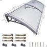 Front Door Canopy Outdoor Awning, Rain Shelter for Back Door, Porch, Window (MULTIPLE SIZES) Image 5