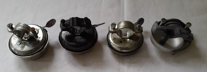 antique bicycle bells x 4