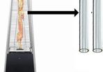 BU-KO Glass Tube Replacement for Pyramid Gas Patio Heater Pack of 2