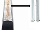 BU-KO Glass Tube Replacement for Pyramid Gas Patio Heater Pack of 2