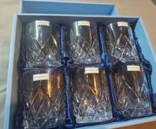 Newbridge Home Cut Crystal Whiskey Glass Collection - New in box