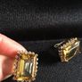 Sterling silver, citrine and white topaz earrings Image 2