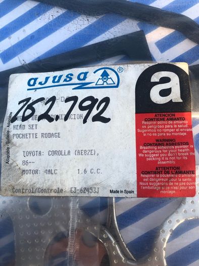 Gasket set Corolla ae82