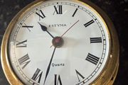 Vintage Brass Maritime Themed Clock