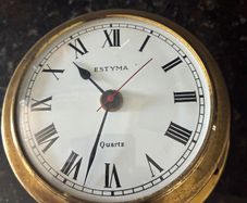 Vintage Brass Maritime Themed Clock