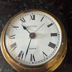 Vintage Brass Maritime Themed Clock