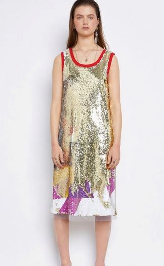 Joanne Hynes the carousel dream printed sequinned dress